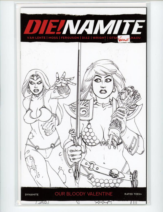 DIE!namite Bloody Valentine B&W Incentive Comic Mint VARIANT - B16-125 Image 1