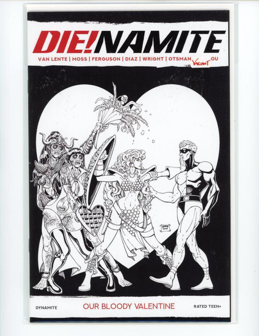 DIE!namite Bloody Valentine B&W Incentive Comic Mint VARIANT - B16-129 Image 1