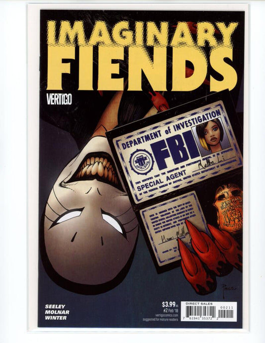 Imaginary Fiends #2 2017 Vertigo Magazine Comic Book Mint -  B12-89 Image 1