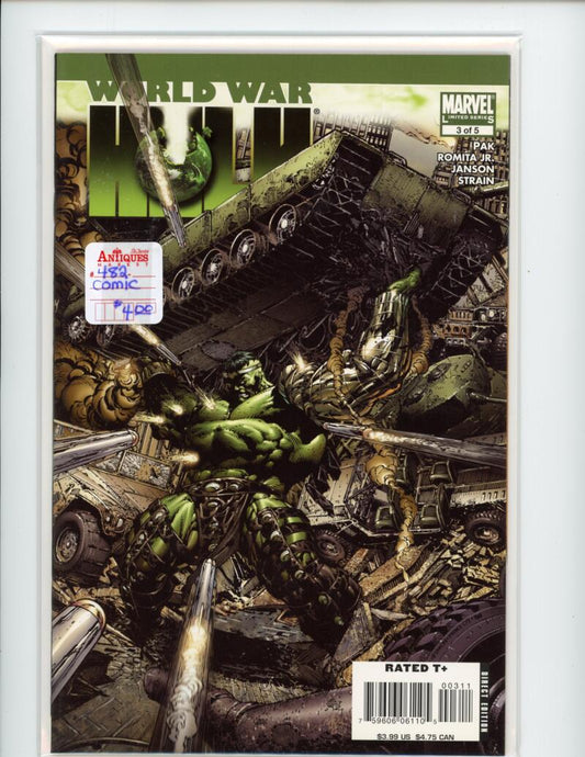 Marvel World War Hulk #3 2007 Magazine Comic Book Mint -  B14-78 Image 1