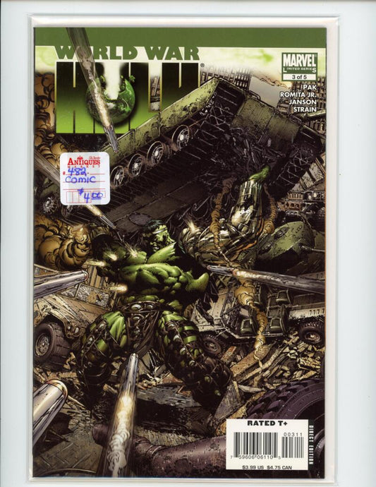 Marvel World War Hulk #3 2007 Magazine Comic Book Mint -  B14-80 Image 1