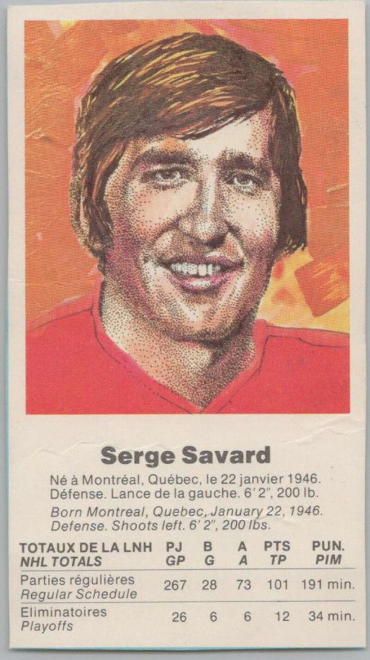 1972 Canada vs USSR Hockey Serge Savard V98725 Image 1