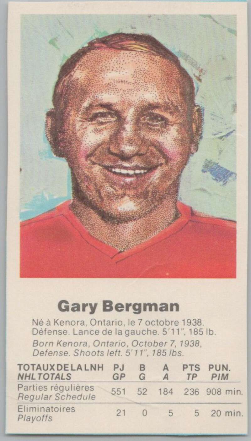 1972 Canada vs USSR Hockey Gary Bergman V98728 Image 1