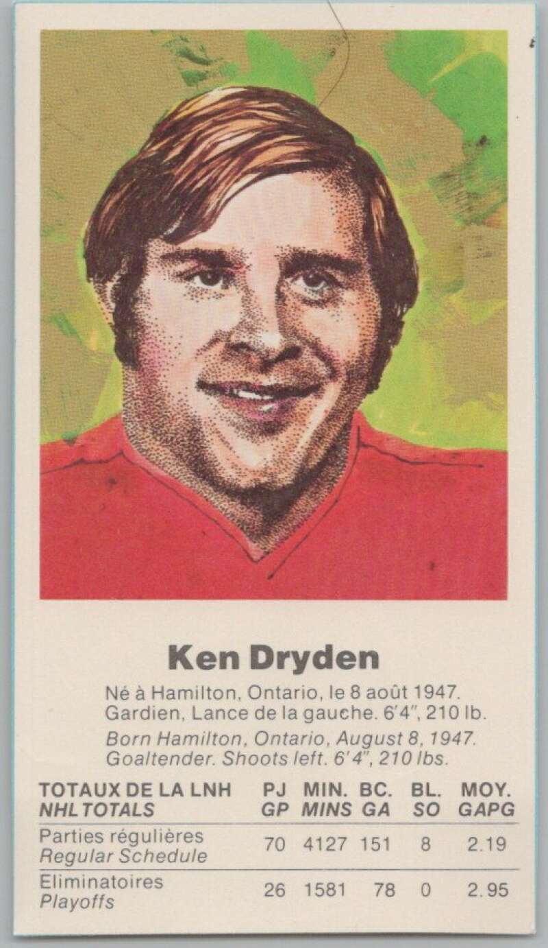 1972 Canada vs USSR Hockey Ken Dryden V98741 Image 1