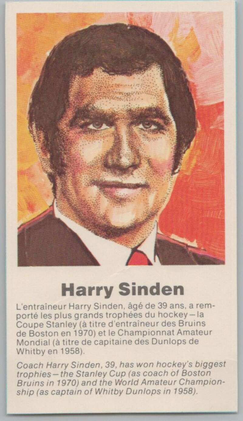 1972 Canada vs USSR Hockey Harry Sinden V98742 Image 1