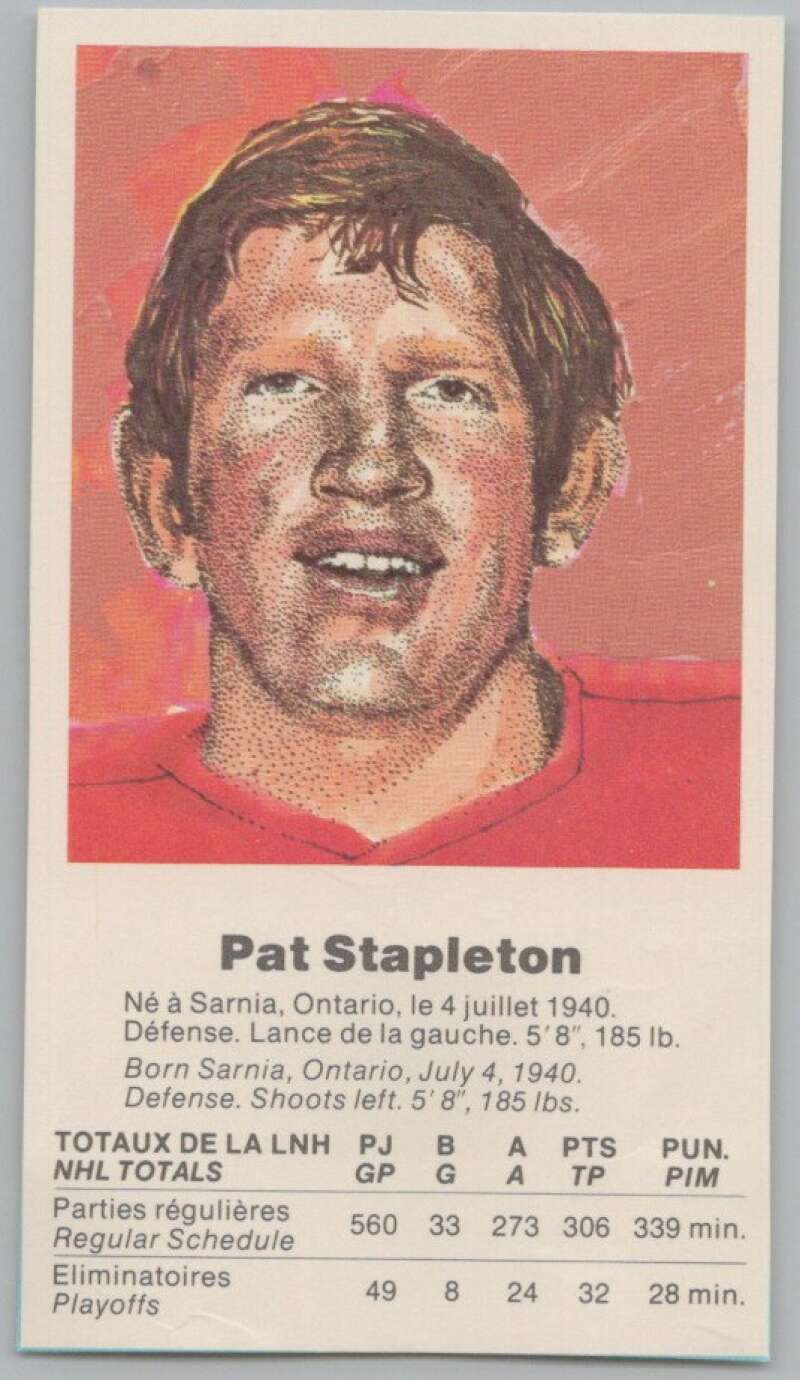 1972 Canada vs USSR Hockey Pat Stapleton V98745 Image 1