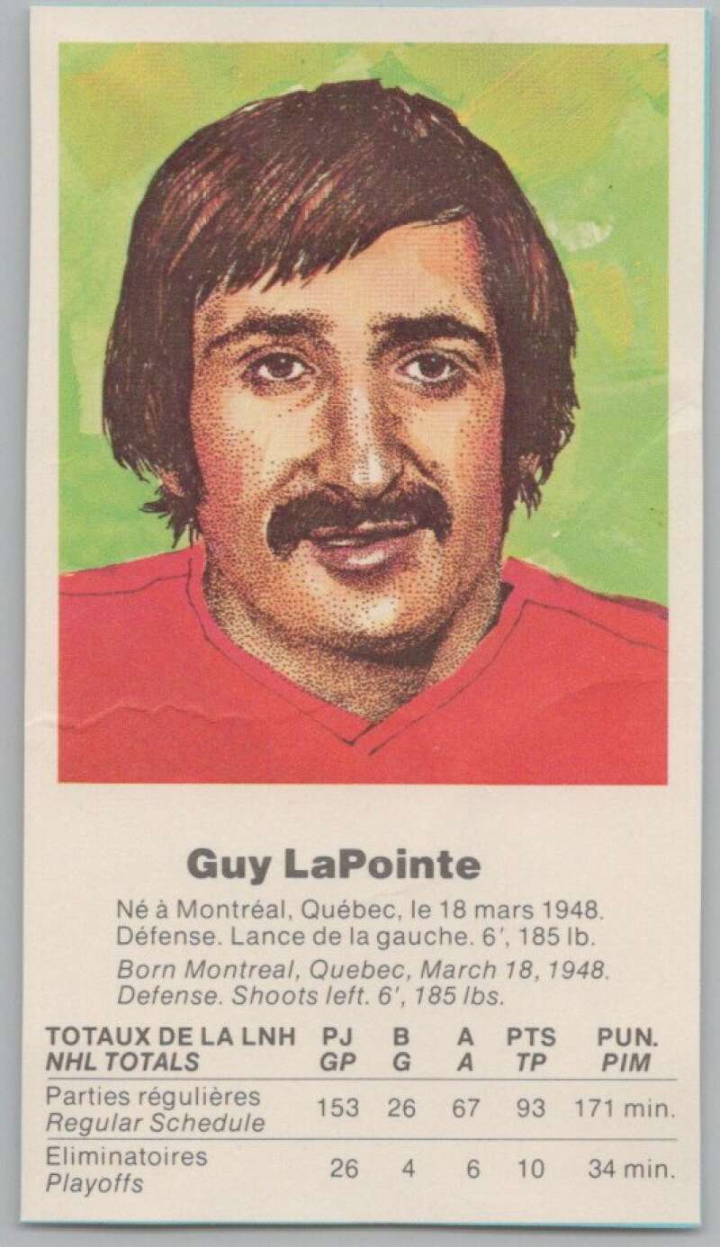 1972 Canada vs USSR Hockey Guy LaPointe V98747 Image 1