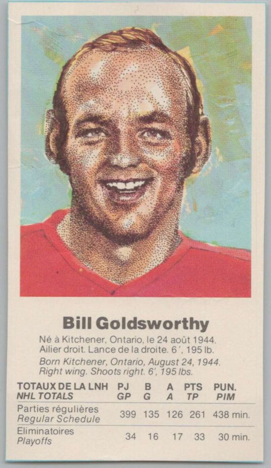 1972 Canada vs USSR Hockey Bill Goldsworthy V98750 Image 1