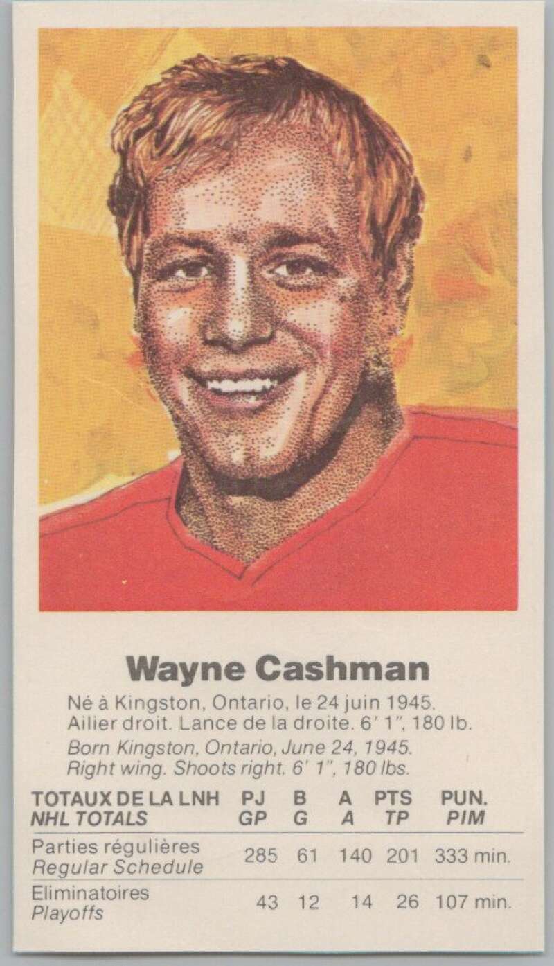 1972 Canada vs USSR Hockey Wayne Cashman V98756 Image 1