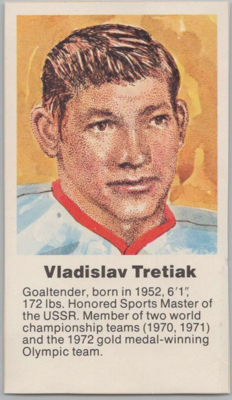 1972 Canada vs USSR Hockey Vladislav Tretiak V98758 Image 1