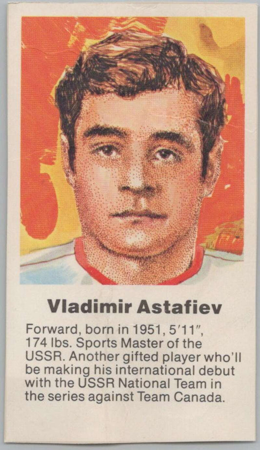 1972 Canada vs USSR Hockey Vladimir Astafiev V98767 Image 1