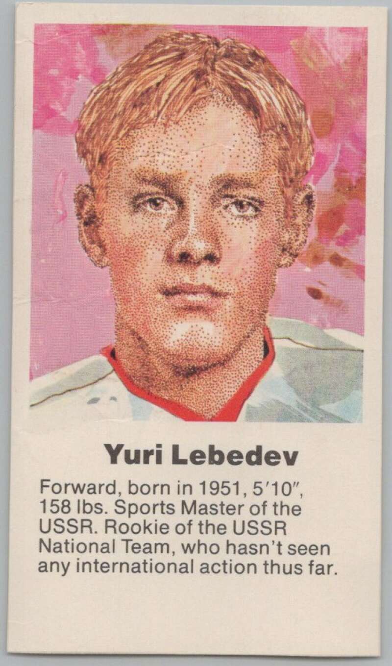 1972 Canada vs USSR Hockey Yuri Lebedev V98781 Image 1