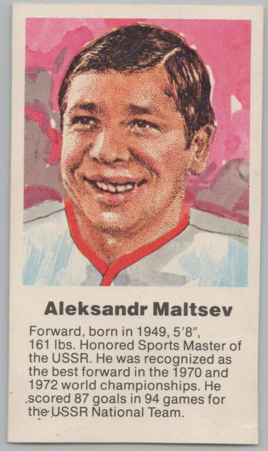 1972 Canada vs USSR Hockey Aleksandr maltsev V98762 Image 1