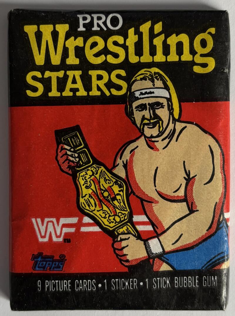1985 Topps WWF Wrestling Stars Hobby Sealed Wax Pack - Hulk Hogan Cover  V98785 Image 1