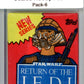 1983 Star Wars Return of the Jedi Sealed Hobby Pack Lando -  SPK 6 Image 1