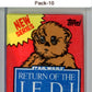 1983 Star Wars Return of the Jedi Sealed Hobby Pack Ewok -  SPK 10 Image 1