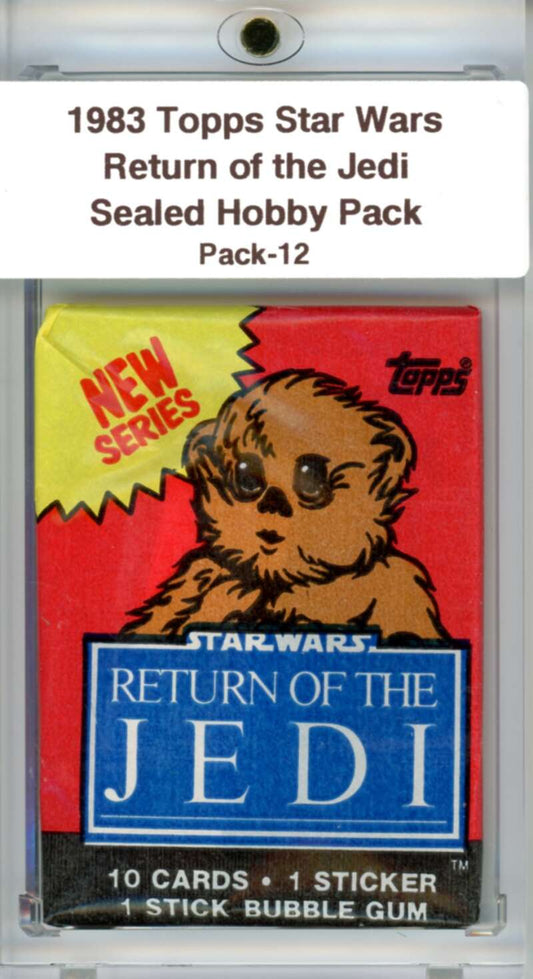 1983 Star Wars Return of the Jedi Sealed Hobby Pack Ewok -  SPK 12 Image 1