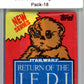 1983 Star Wars Return of the Jedi Sealed Hobby Pack Ewok -  SPK 18 Image 1