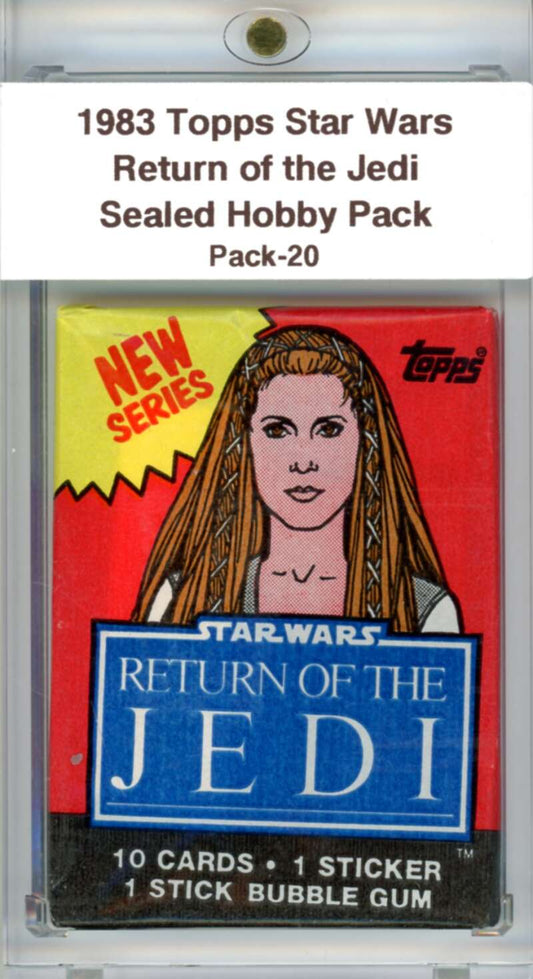 1983 Star Wars Return of the Jedi Sealed Hobby Pack Leia -  SPK 20 Image 1