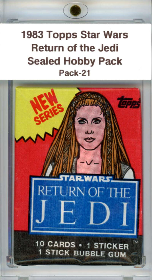 1983 Star Wars Return of the Jedi Sealed Hobby Pack Leia -  SPK 21 Image 1