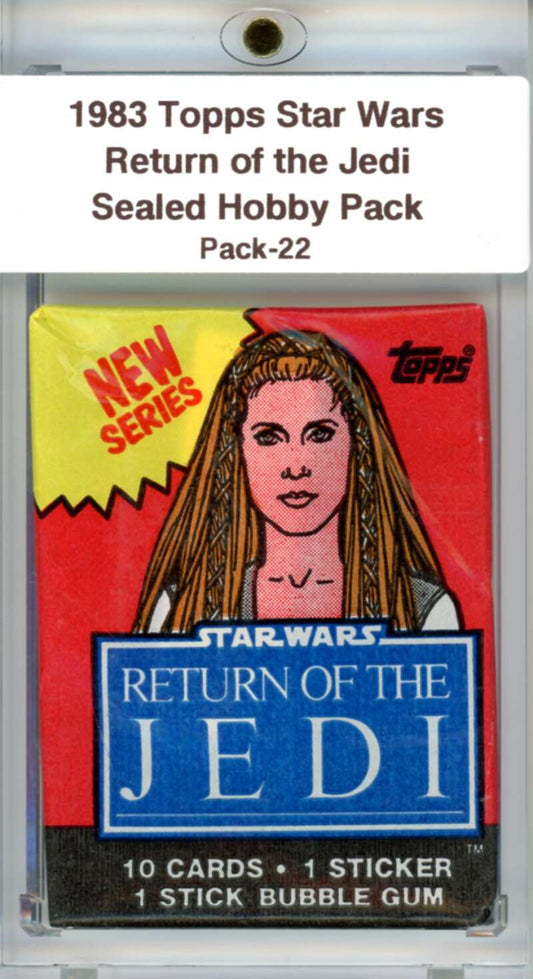 1983 Star Wars Return of the Jedi Sealed Hobby Pack Leia -  SPK 22 Image 1