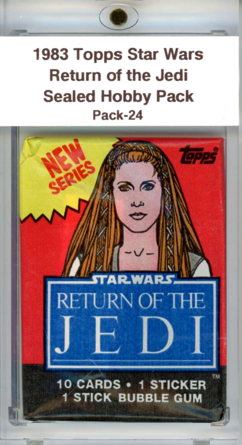 1983 Star Wars Return of the Jedi Sealed Hobby Pack Leia -  SPK 24 Image 1