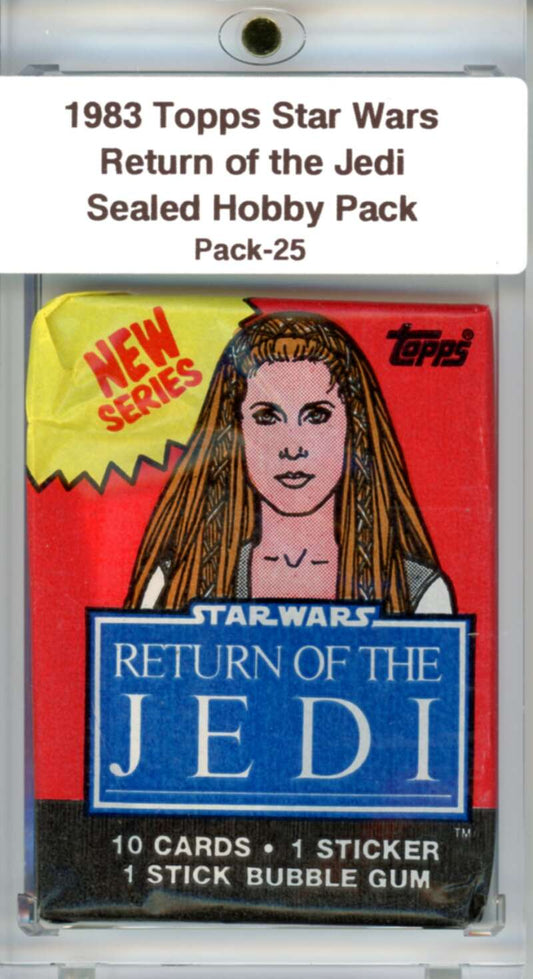 1983 Star Wars Return of the Jedi Sealed Hobby Pack Leia -  SPK 25 Image 1