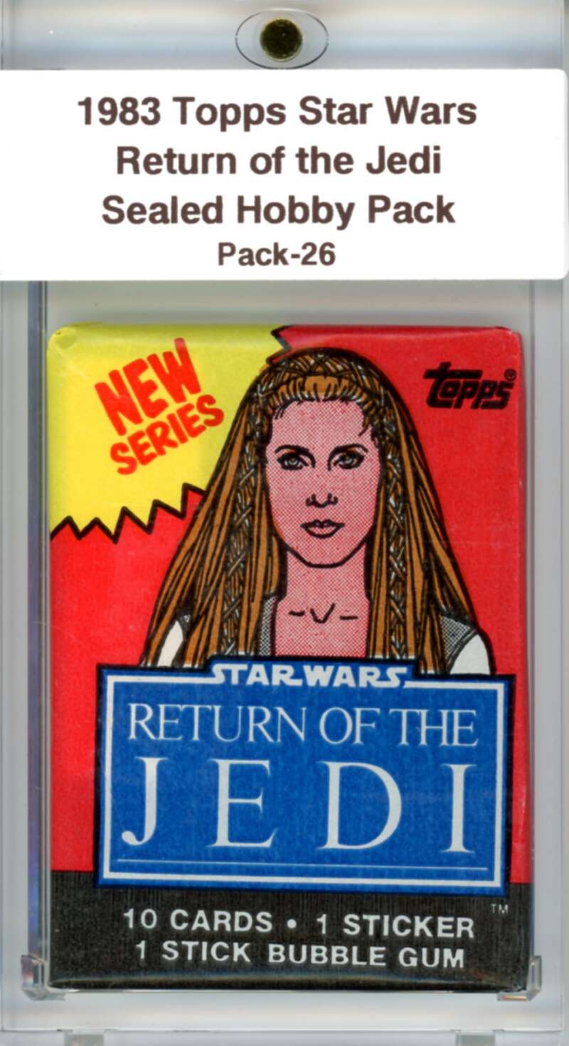 1983 Star Wars Return of the Jedi Sealed Hobby Pack Leia -  SPK 26 Image 1