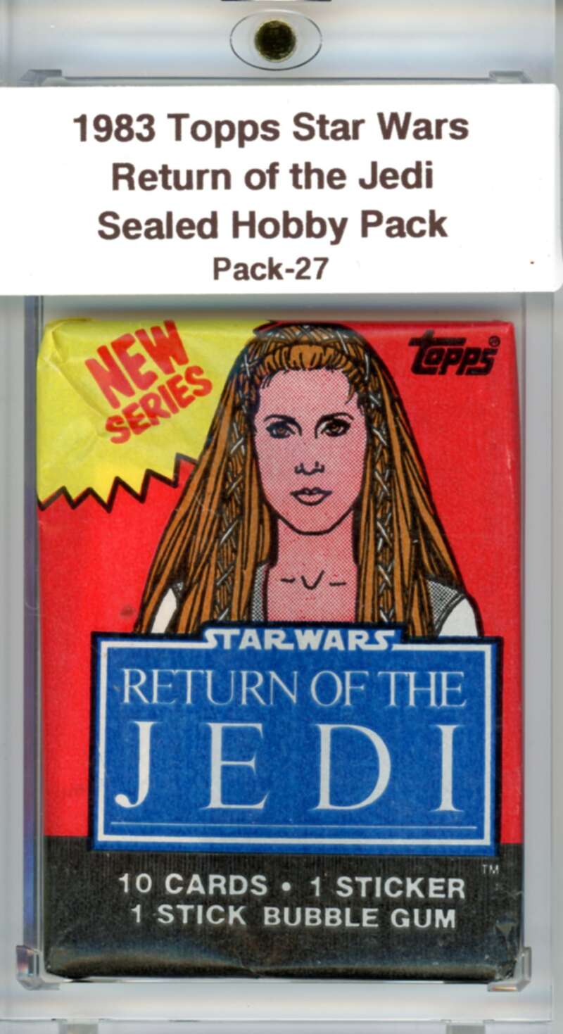 1983 Star Wars Return of the Jedi Sealed Hobby Pack Leia -  SPK 27 Image 1