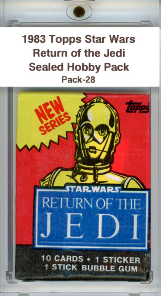 1983 Star Wars Return of the Jedi Sealed Hobby Pack C3PO -  SPK 28 Image 1