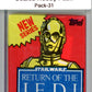 1983 Star Wars Return of the Jedi Sealed Hobby Pack C3PO -  SPK 31 Image 1