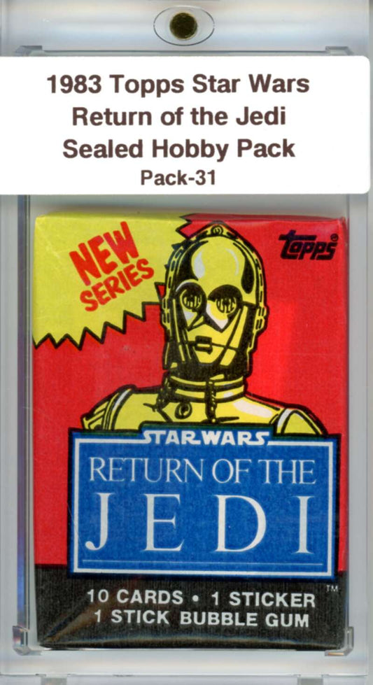 1983 Star Wars Return of the Jedi Sealed Hobby Pack C3PO -  SPK 31 Image 1