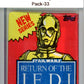 1983 Star Wars Return of the Jedi Sealed Hobby Pack C3PO -  SPK 33 Image 1