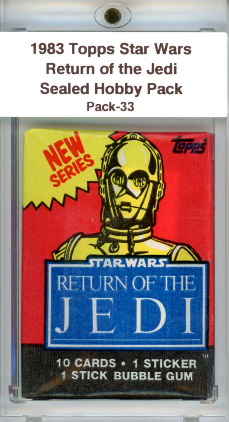 1983 Star Wars Return of the Jedi Sealed Hobby Pack C3PO -  SPK 33 Image 1