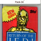 1983 Star Wars Return of the Jedi Sealed Hobby Pack C3PO -  SPK 34 Image 1