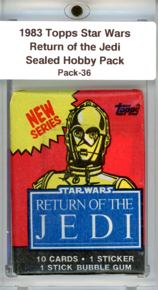 1983 Star Wars Return of the Jedi Sealed Hobby Pack C3PO -  SPK 36 Image 1