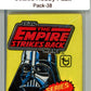 1980 Star Wars Empire Strikes Back Sealed Hobby Pack Vador -  SPK 38 Image 1