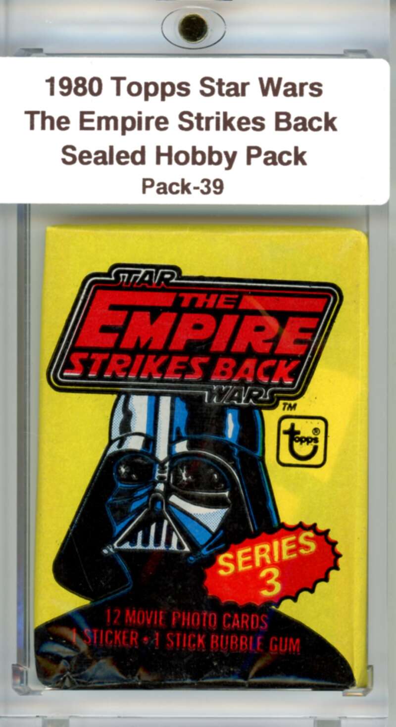 1980 Star Wars Empire Strikes Back Sealed Hobby Pack Vader -  SPK 39 Image 1