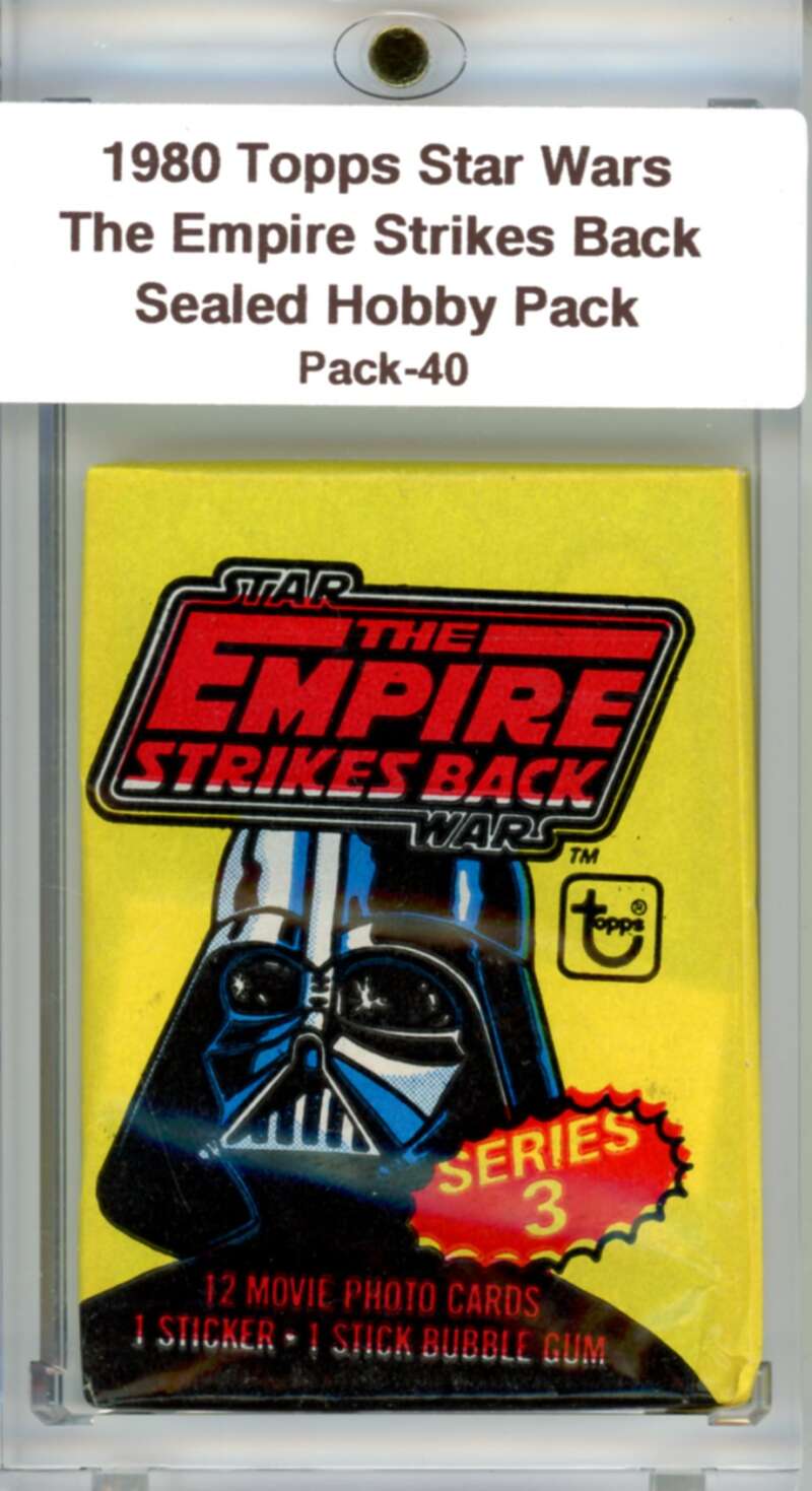 1980 Star Wars Empire Strikes Back Sealed Hobby Pack Vador -  SPK 40 Image 1