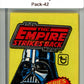 1980 Star Wars Empire Strikes Back Sealed Hobby Pack Vador -  SPK 42 Image 1