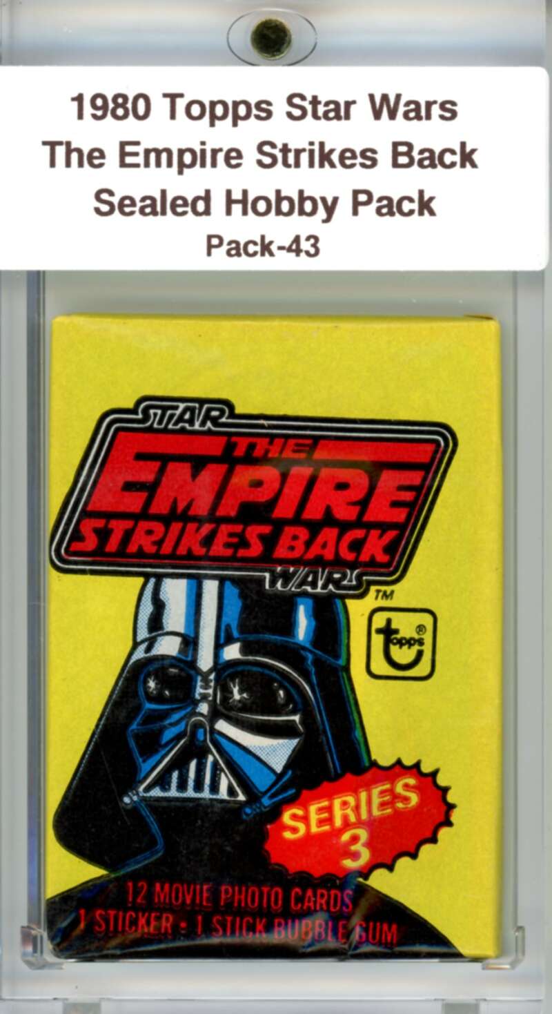 1980 Star Wars Empire Strikes Back Sealed Hobby Pack Vader -  SPK 43 Image 1