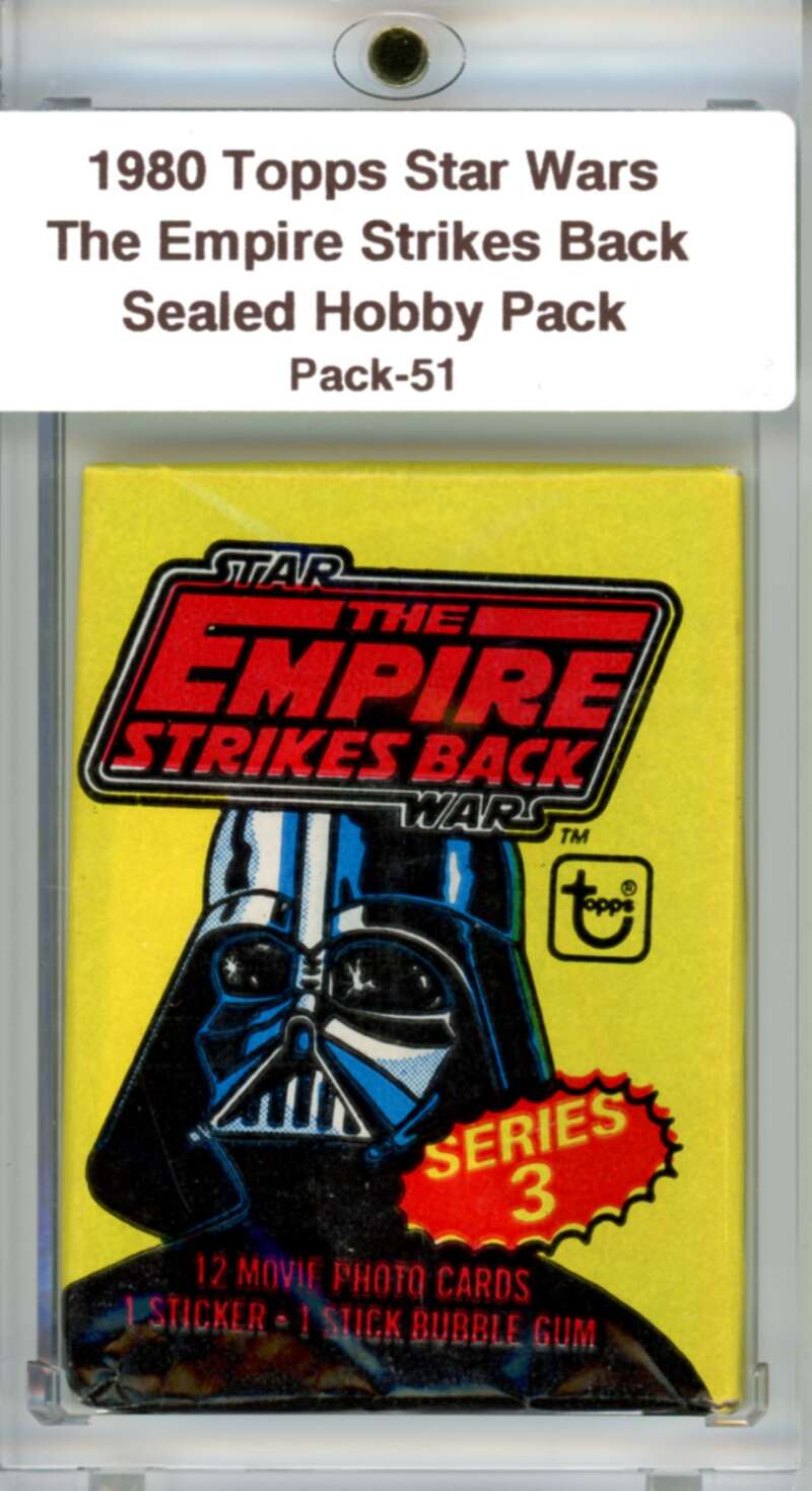 1980 Star Wars Empire Strikes Back Sealed Hobby Pack Vador -  SPK 51 Image 1