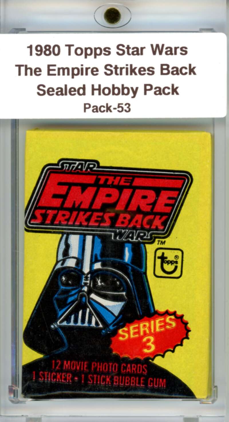 1980 Star Wars Empire Strikes Back Sealed Hobby Pack Vador -  SPK 53 Image 1