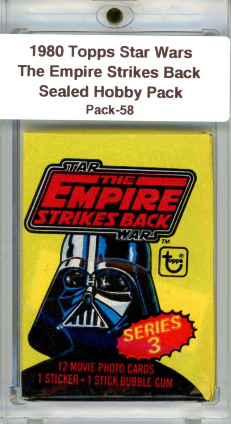 1980 Star Wars Empire Strikes Back Sealed Hobby Pack Vador -  SPK 58 Image 1