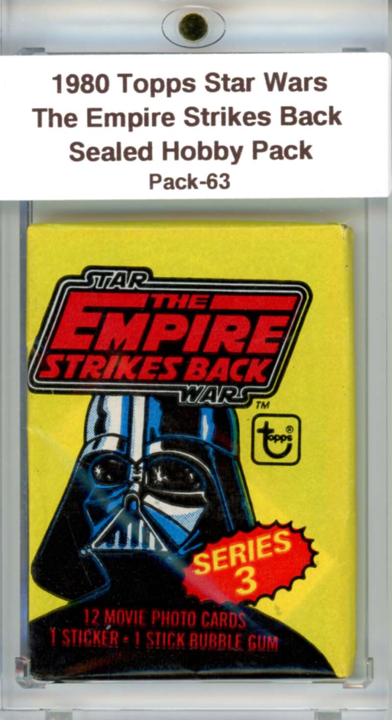 1980 Star Wars Empire Strikes Back Sealed Hobby Pack Vador -  SPK 63 Image 1