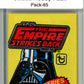 1980 Star Wars Empire Strikes Back Sealed Hobby Pack Vador -  SPK 65 Image 1