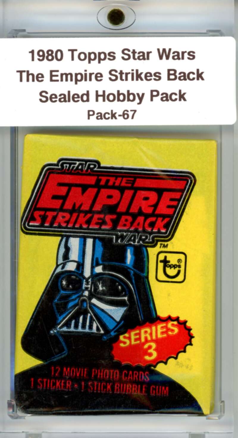 1980 Star Wars Empire Strikes Back Sealed Hobby Pack Vador -  SPK 67 Image 1