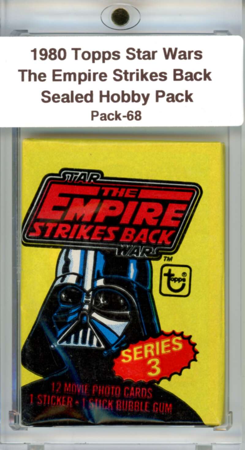 1980 Star Wars Empire Strikes Back Sealed Hobby Pack Vador -  SPK 68 Image 1