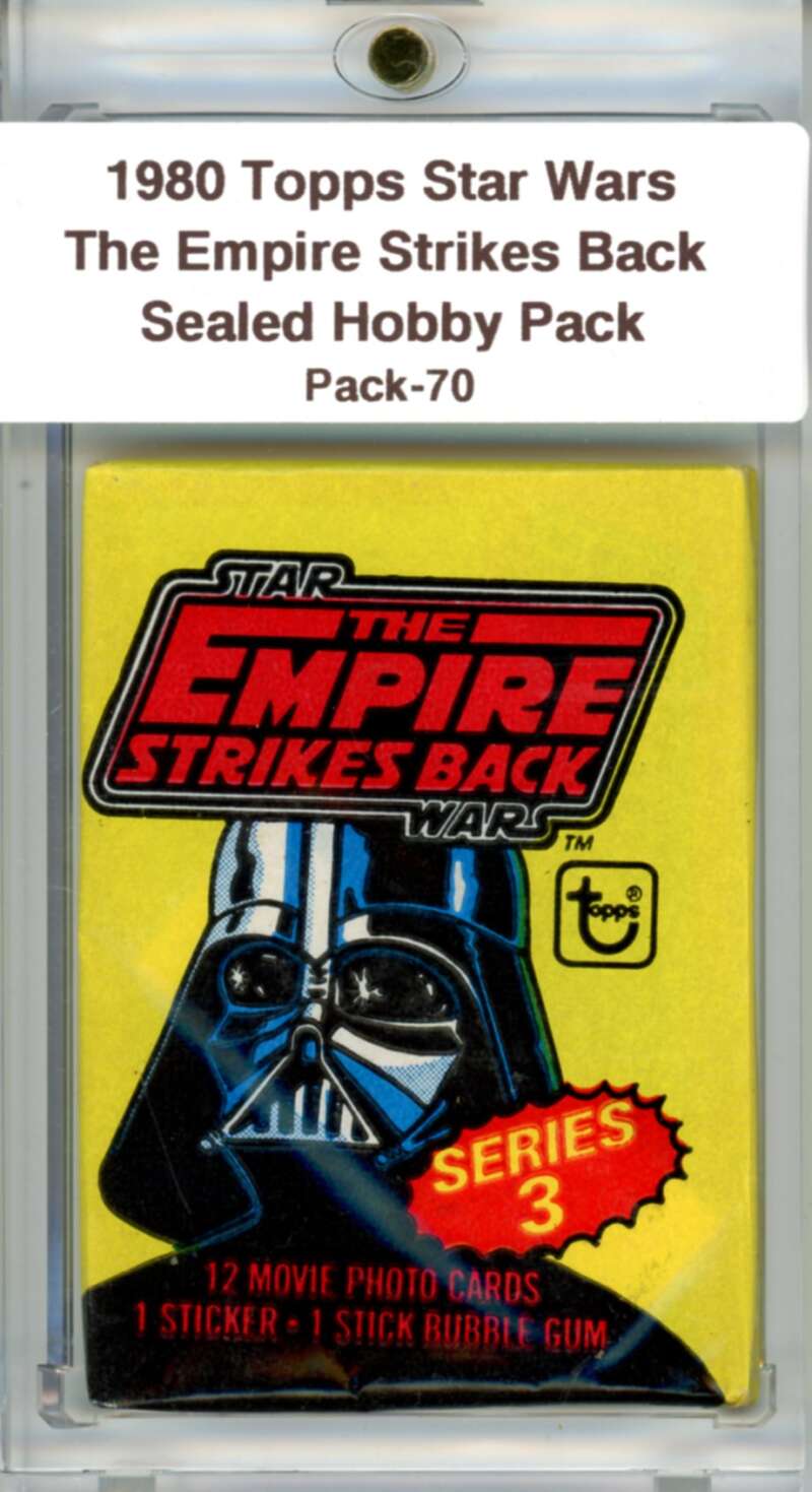 1980 Star Wars Empire Strikes Back Sealed Hobby Pack Vador -  SPK 70 Image 1