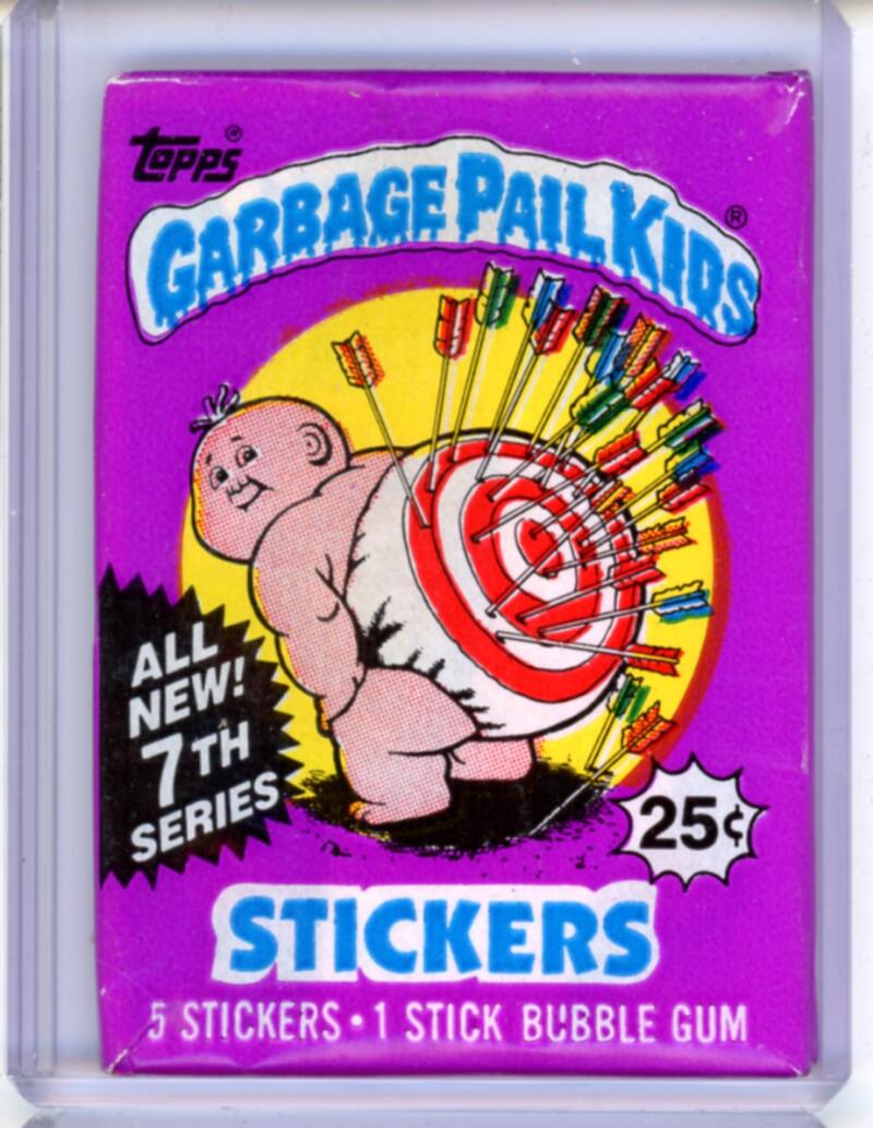 1987 Topps Garbage Pail Kids 7th Series Sealed Vintage Hobby Wax Pack -  SPK 83 Image 1